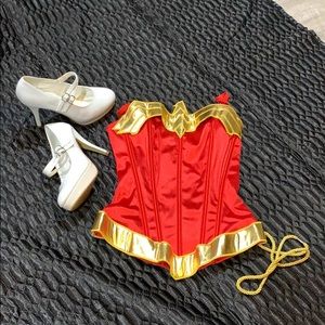 Wonder women corset small like new Halloween